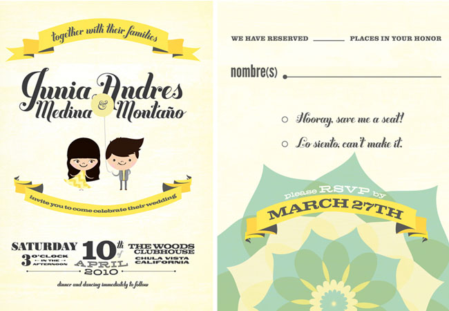 Super fun cute wedding invitations I think these below might have some of 