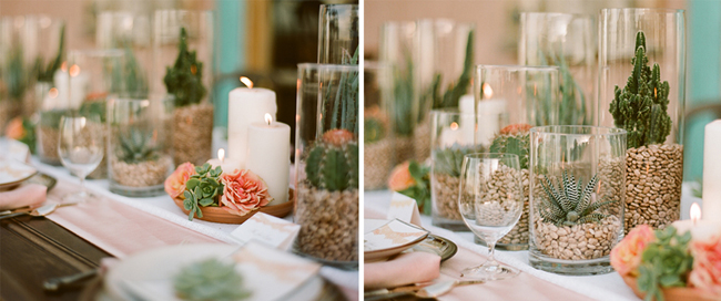 tendance mariage cactus vases