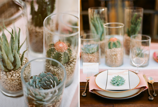 tendance mariage cactus vase