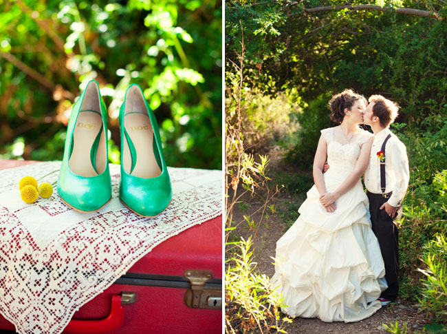idéias do casamento Amelie sapatos verdes do casamento