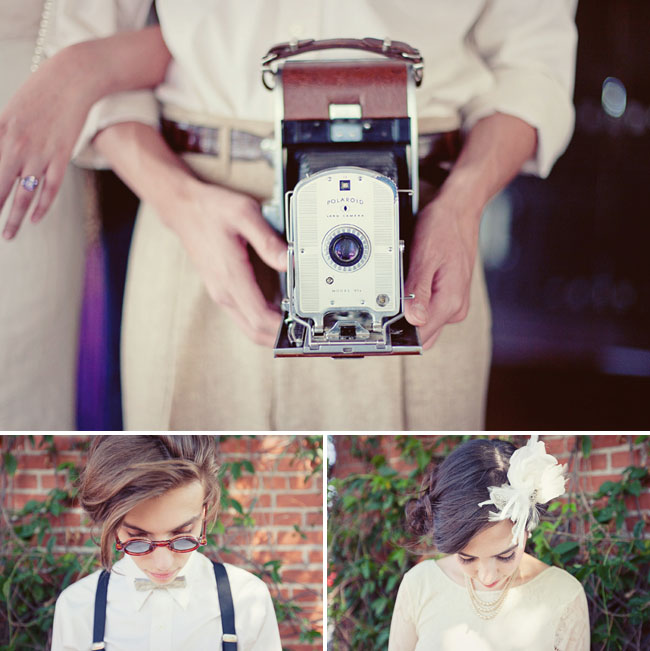 vintage polaroid camera wedding