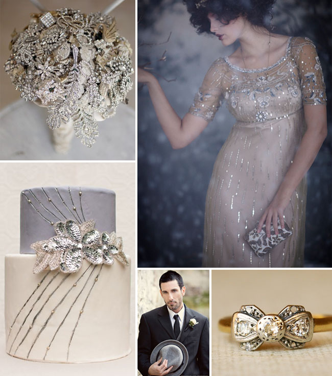 A little winter inspiration on Green Wedding Shoes featuring the vintage 