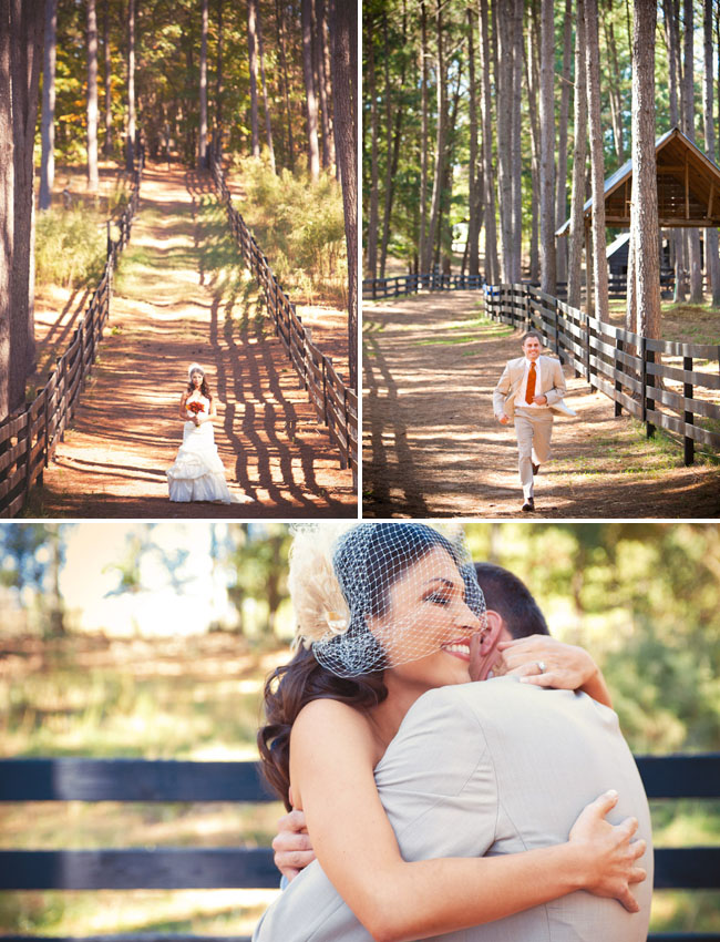 Really love these sweet first look photos of Deanna Pappas and Stephen 