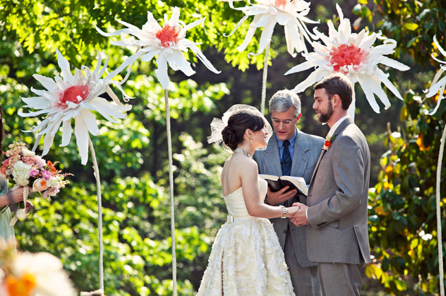 Wedding paper flowers