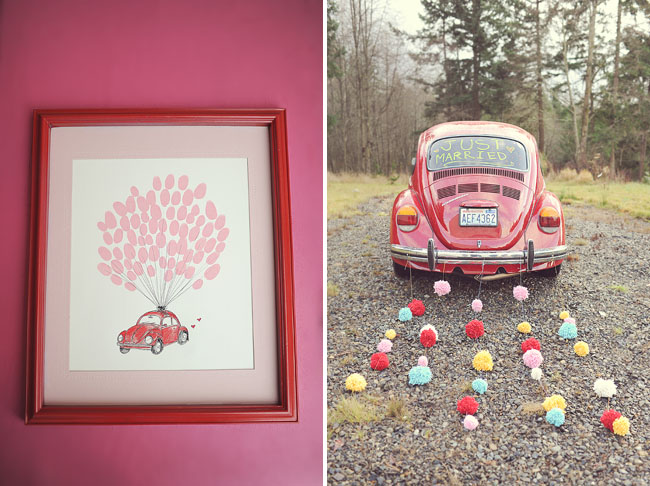 red beetle thumbprint guest book