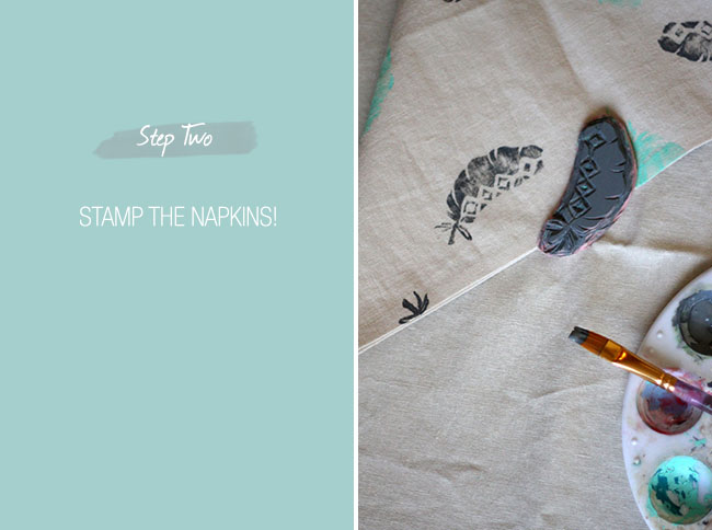 diy-stamped-napkin-step2