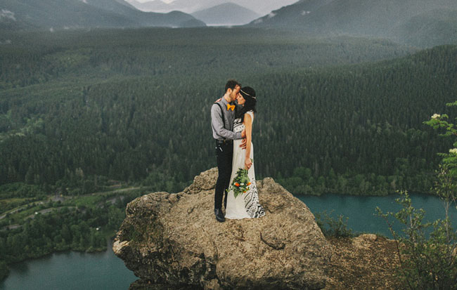 A Romantic Elopement in the Woods Laura + Nick Green