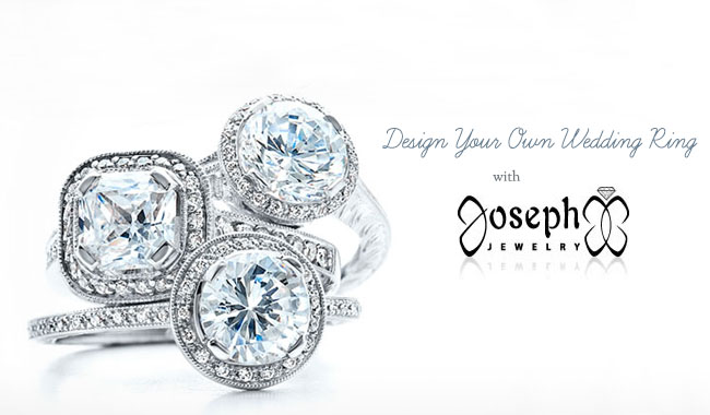 Custom design your own wedding rings