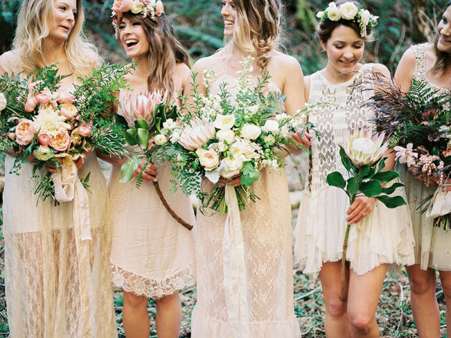 Boho Bridesmaids in Oregon