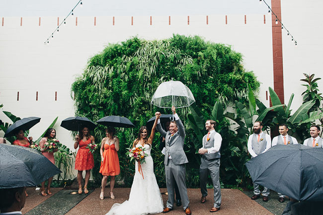 Rainy Los Angeles Wedding