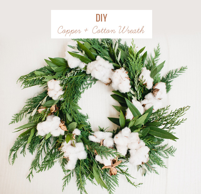 DIY: Copper + Cotton Wreath