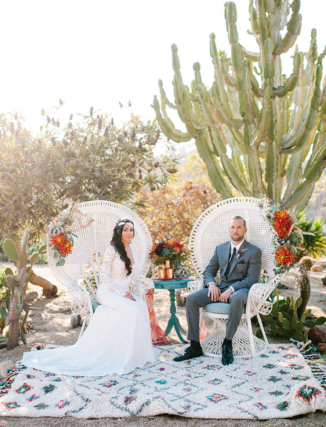 Desert Wedding Inspiration at Old Cactus Garden in Balboa Park