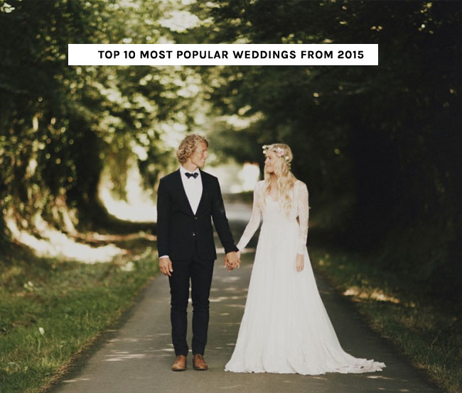 Our Top 10 Most Popular Weddings from 2015