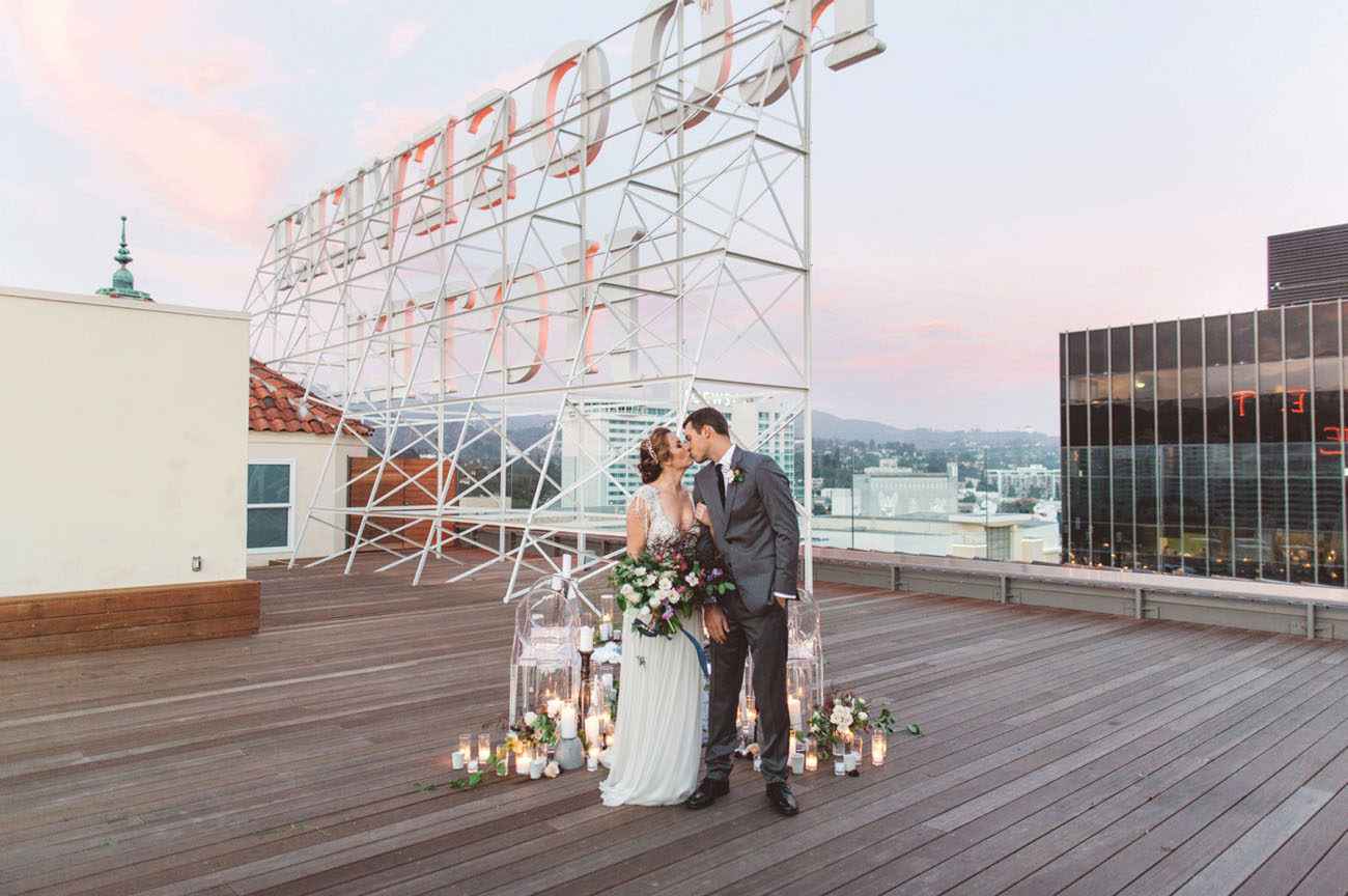 Modern-Luxe Wedding Inspiration at The Hollywood Roosevelt Hotel