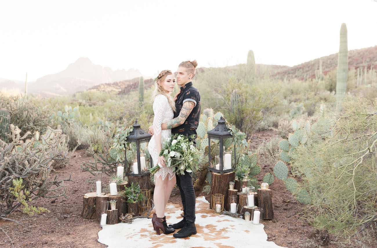 Bohemian Desert Anniversary Session: Brittany + Mike