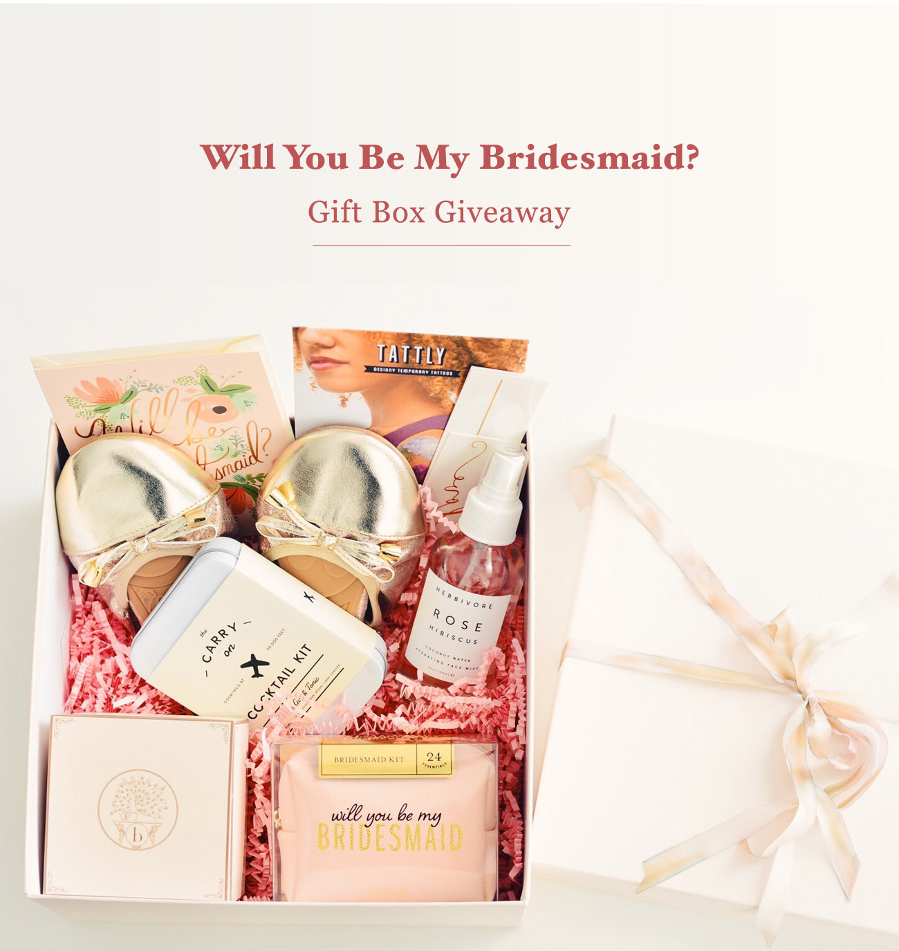 will you be my bridesmaid gift box 