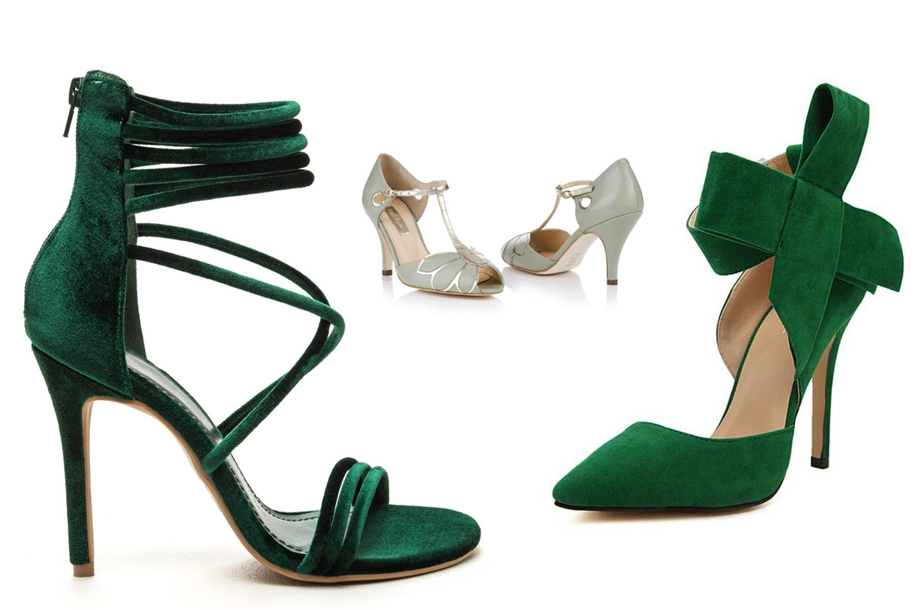 Our Current Favorite Green Wedding Shoes Green Wedding
