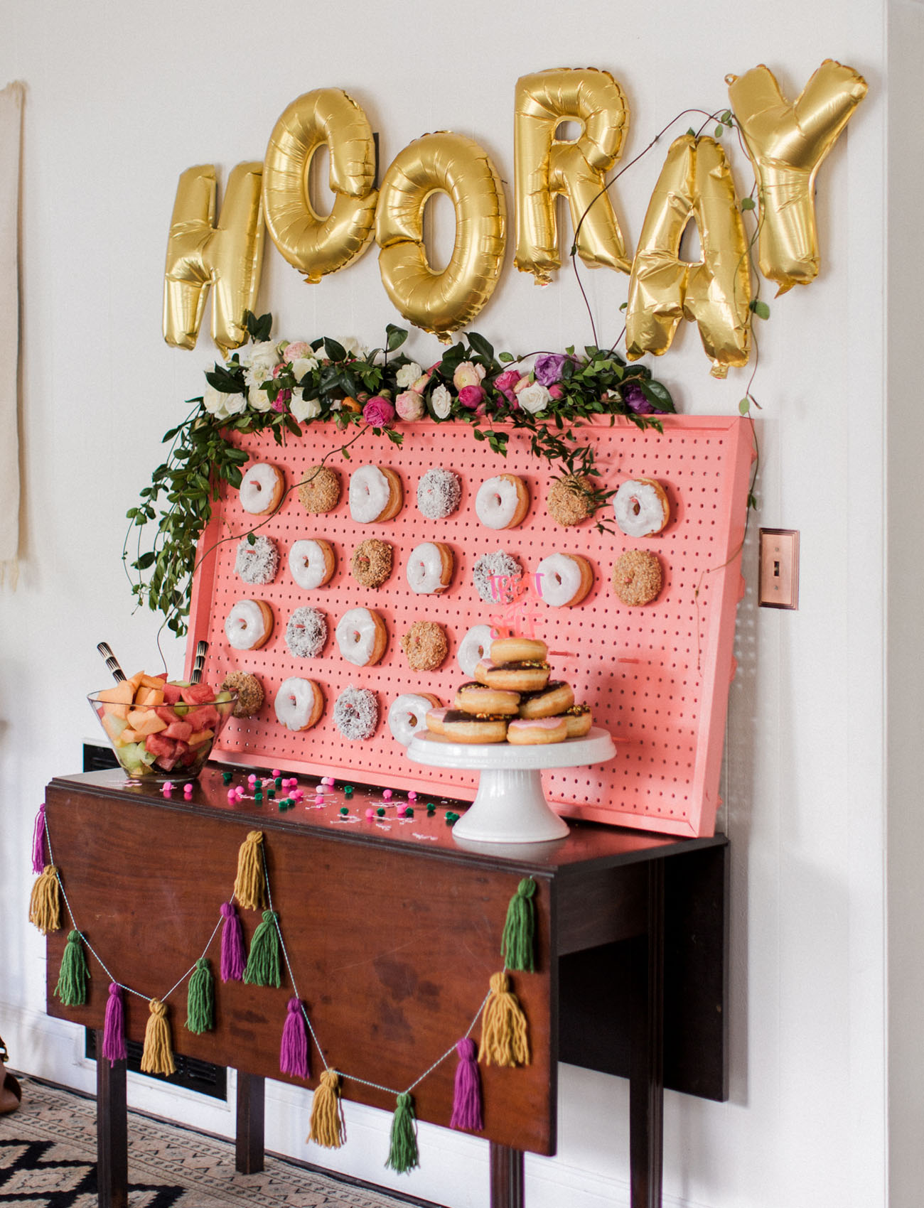 donut wall Bridal Shower photo by Kaity Brawley Photography 