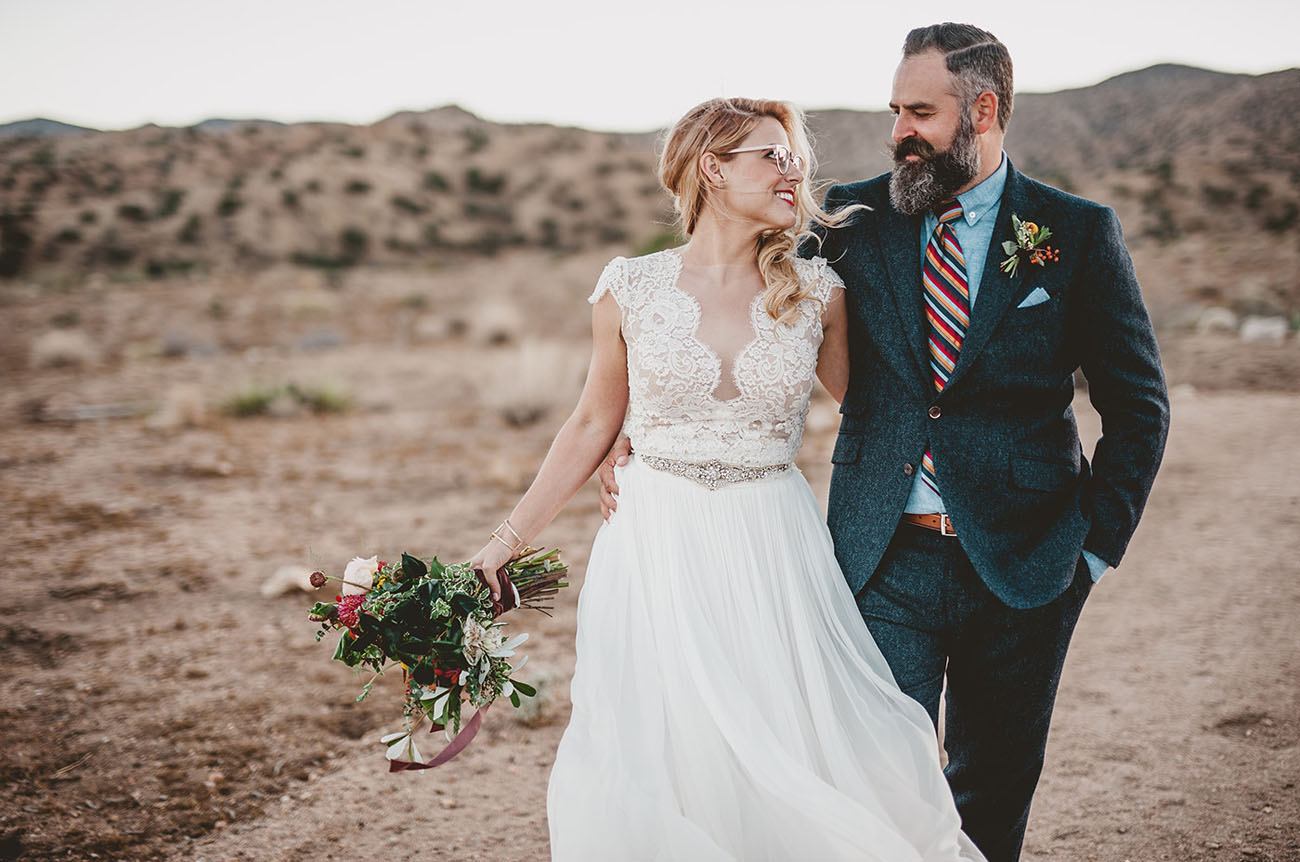 Magical Desert Wedding with Pops of Color + Personality – Part 1