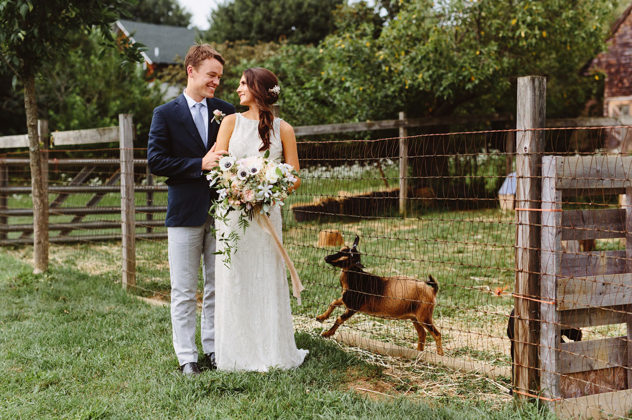 East Coast Garden Wedding With a Jaw-Dropping Flower Wall