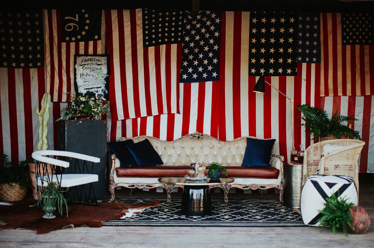 americana flag lounge