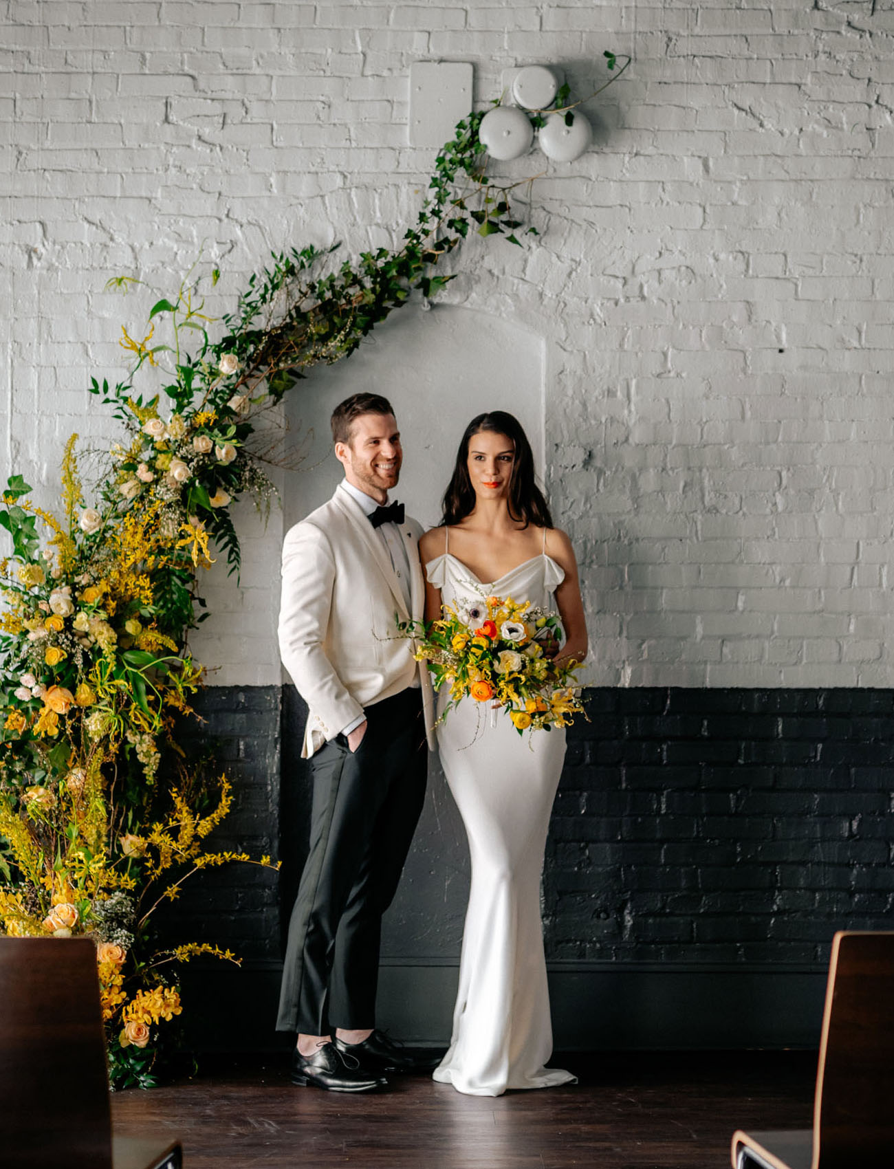 Centered on Citrus: Bright Hues Meets Industrial Wedding Inspiration