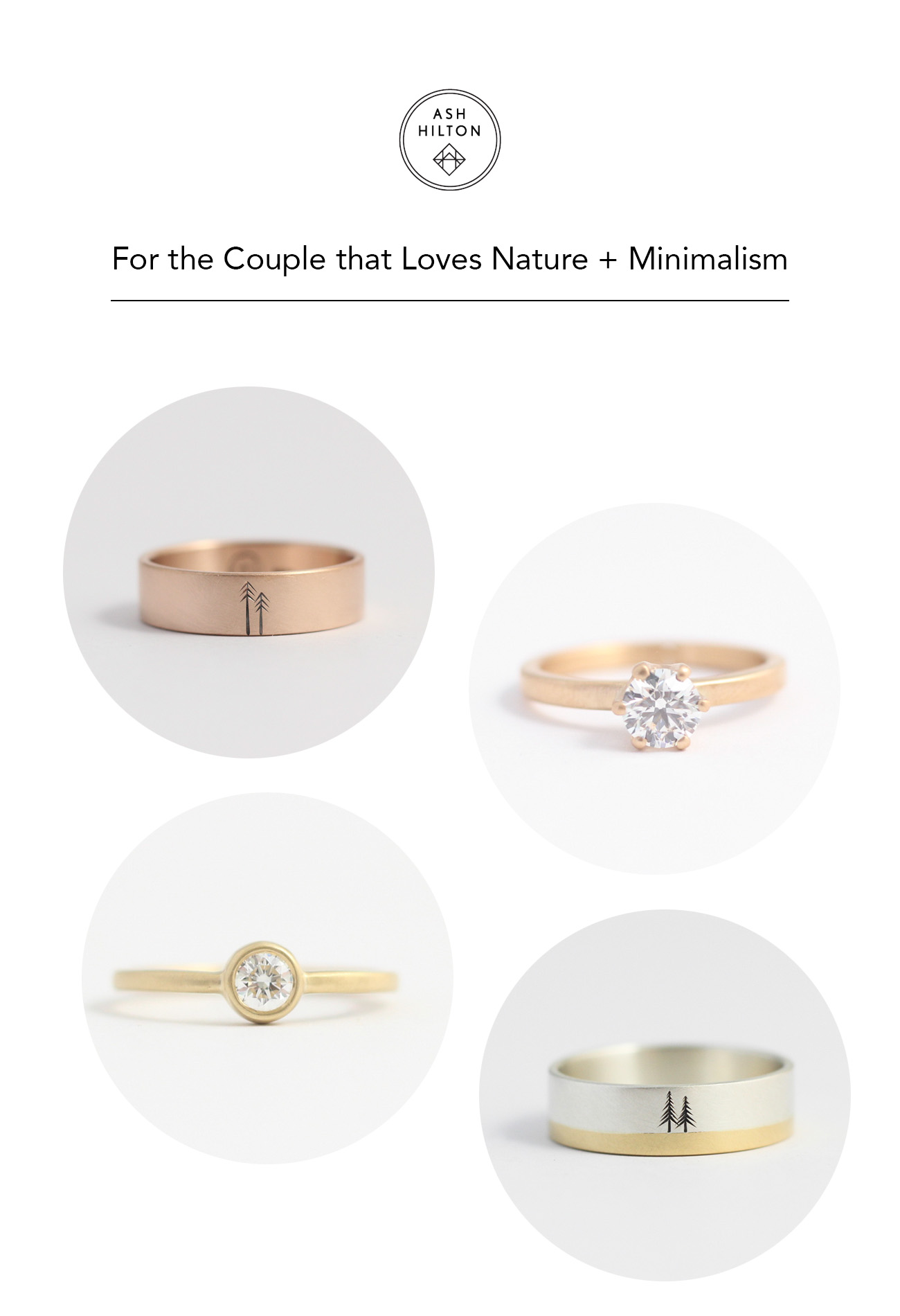 For the Couple That Loves Nature + Minimalism: Ash Hilton Jewellery