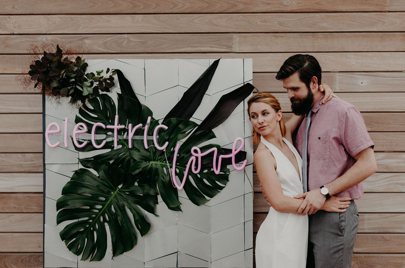 Modern Electric Wedding Inspiration