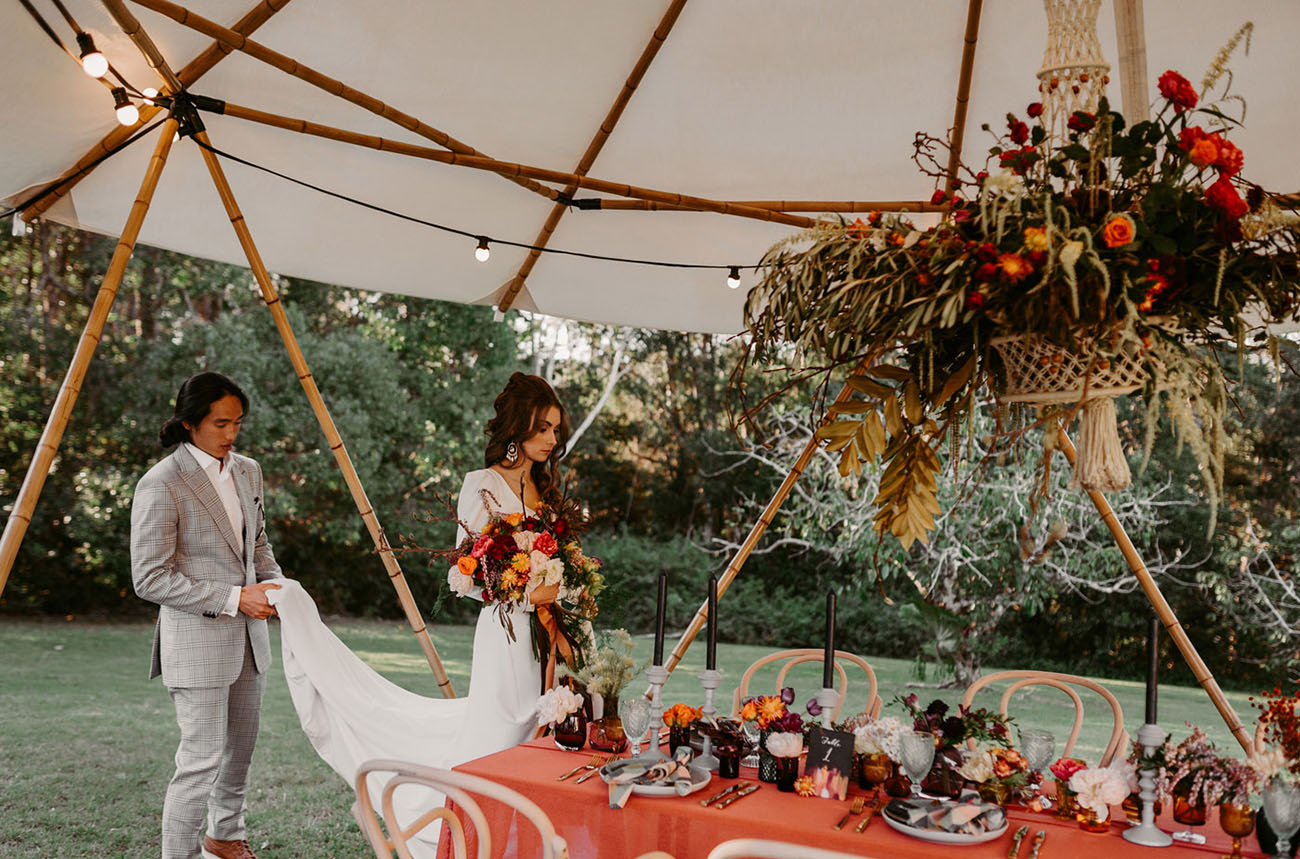 Backyard Yurt Wedding Inspiration
