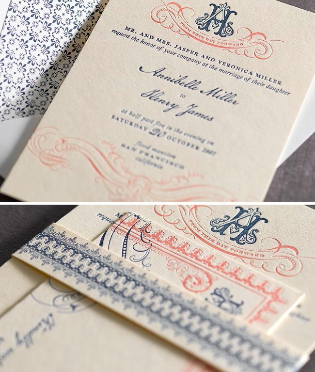 Mika78 Letterpress Wedding Invitations