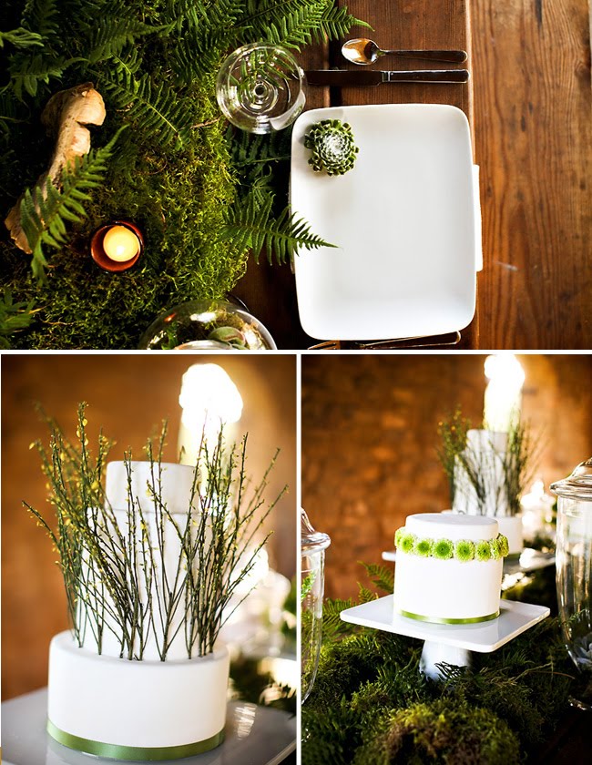 eco forest inspired tablescape