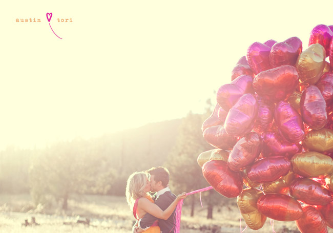 engagement with balloons