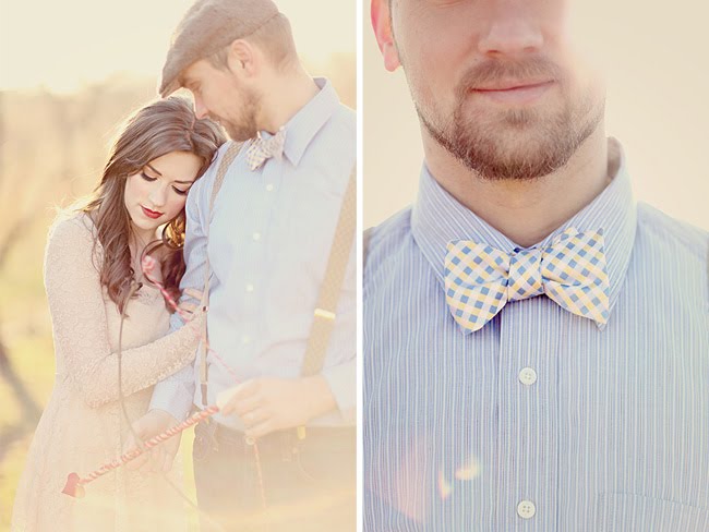 groom with bow tie
