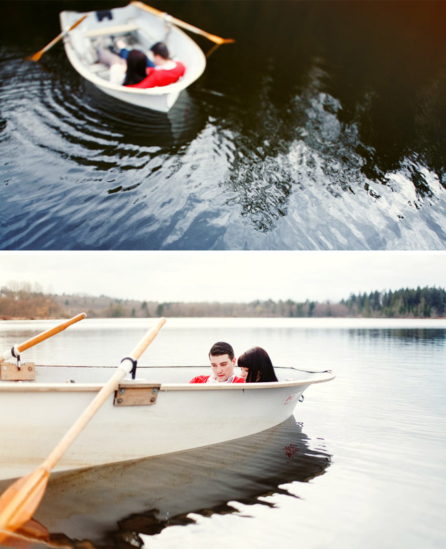 couple on rowboat