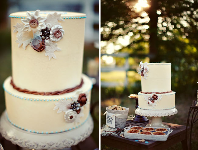 modern wedding cake