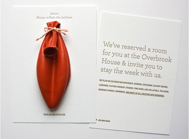 save the date invites with balloon
