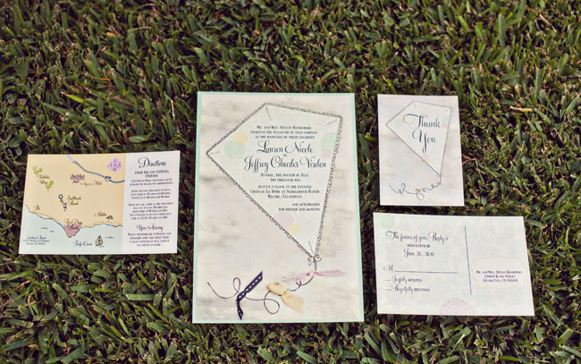 kite wedding invitation