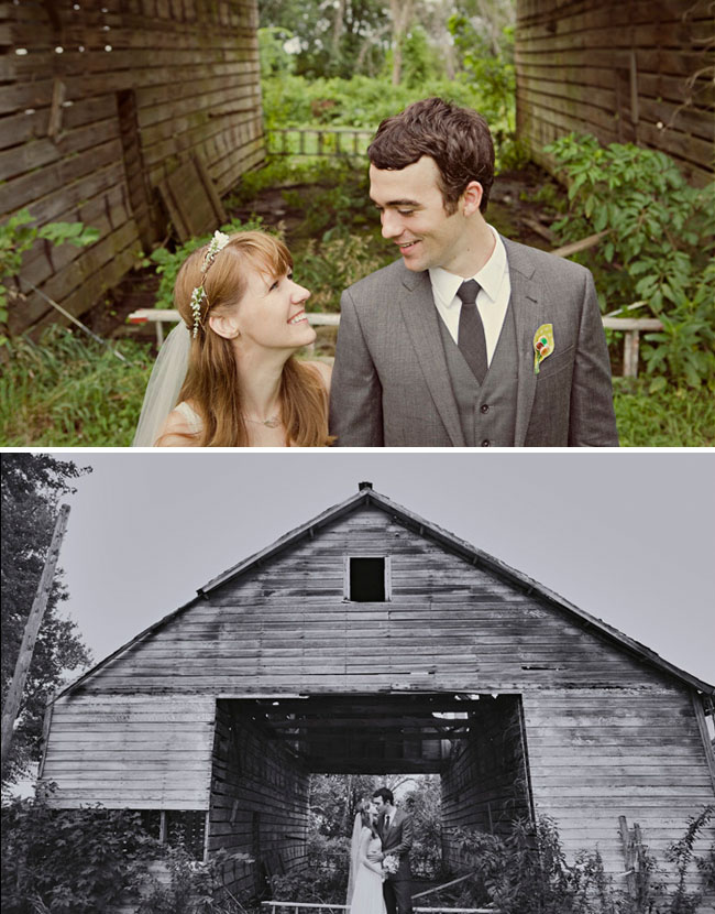wedding in a barn