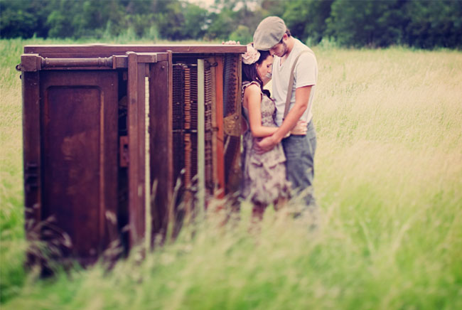 piano in the field engagement photos