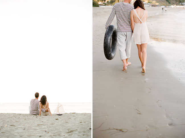 beach engagement photos