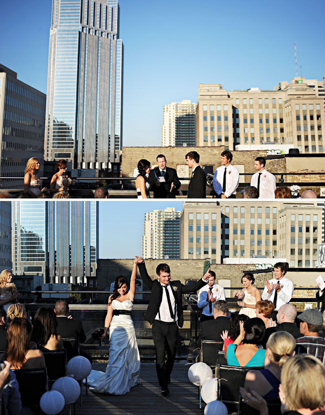 rooftop wedding ceremony