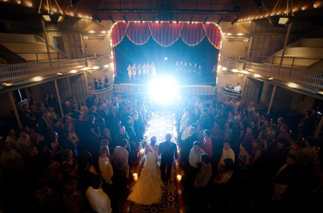 wedding on a stage