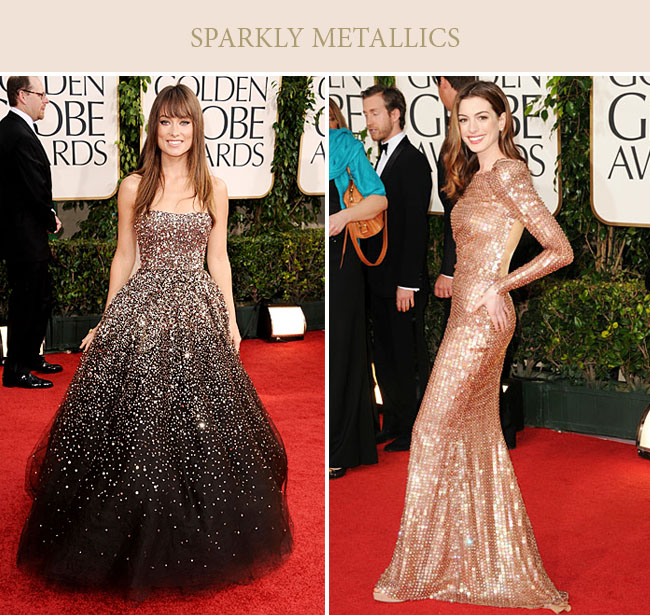 sparkly metallic dresses