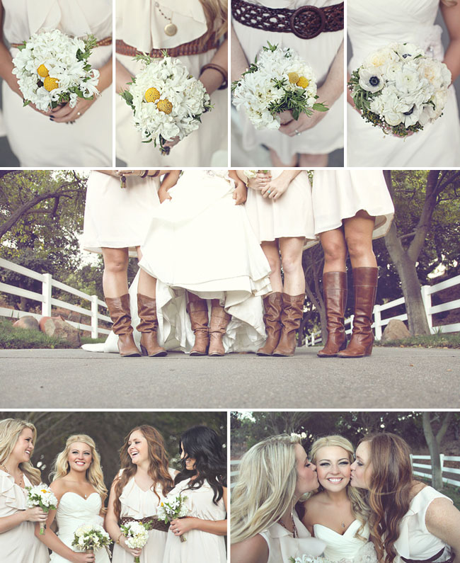 bridesmaids in boots