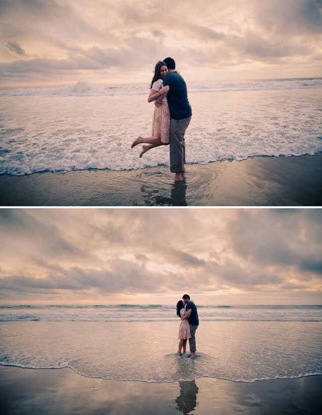 engagement photos on the beach