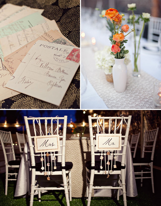 bride and groom chair