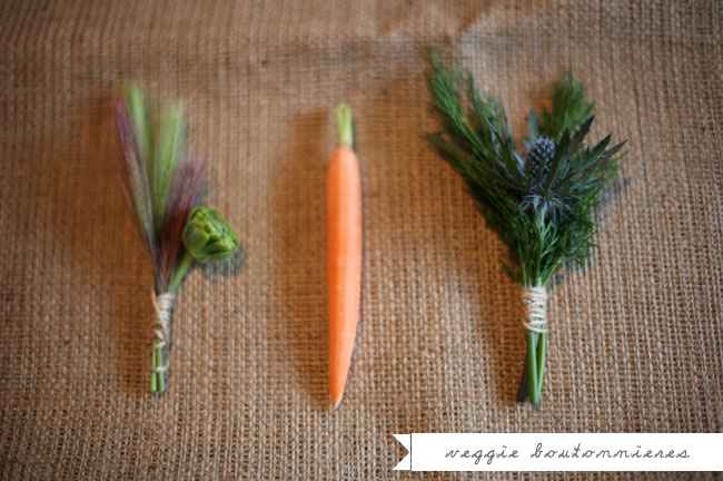 carrot boutonniere 