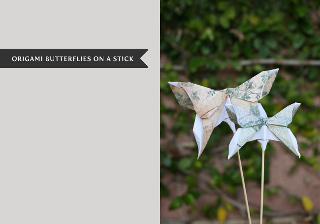 butterflies on a stick