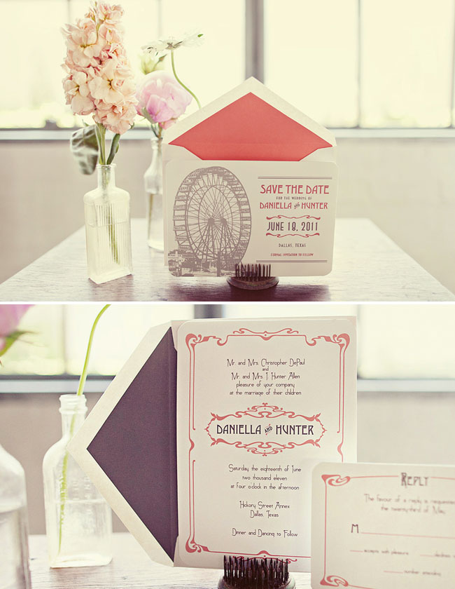 1920s wedding invitations