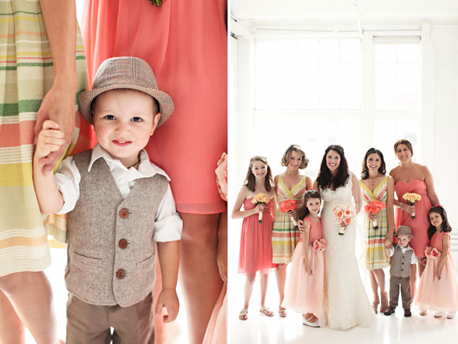 ring bearer in vest and hat